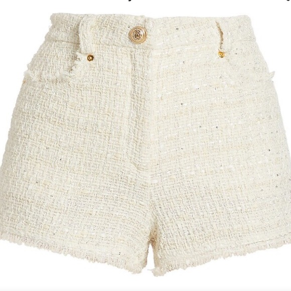 Generation Love Devyn Tweed Shorts CREAM SZ 12 - Picture 2 of 11